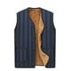 thumbnail image 3 of Chaleco para hombre de talla grande, de algodón, cálido y de terciopelo para invierno, 3 of 4