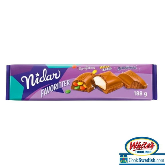 Nidar Extra Large Favorite Stratos Candy Bar, 7oz (Pack of 3)