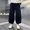 Black, variant on FSYBOA Boys Cotton Jogger Sweatpants Size 8,Relaxed Fit Casual Elastic Bottom Elastic Waist Fall Pants Gray