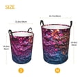 thumbnail image 3 of Fotbe Heart Confetti on Glitter Pattern Laundry Basket with Handles, Waterproof Large Laundry Hamper, Wash Bag for Corner Dorm, Rolling Laundry Basket with Handles-Small, 3 of 6