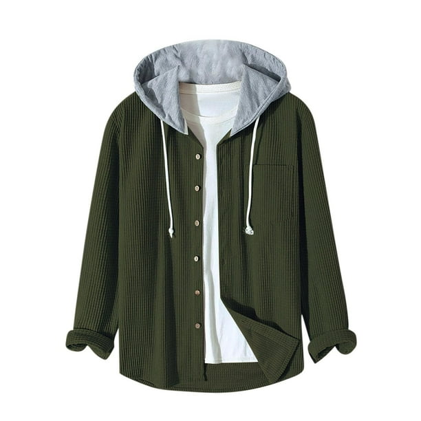 pstuiky camisas de manga larga para hombre, Top de color liso para niños, top informal con capucha, top de manga larga con capucha top de hombre s