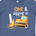 thumbnail image 4 of Inktastic One and Digging It Bulldozer 1st Birthday Boys or Girls Baby T-Shirt, 4 of 5