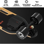 MEEPO V5 Dual-Motor Electric Skateboard with Remote, Up to 29 MPH Top Speed, 11-Mile Range, 4 Speed Modes, Smooth Braking, Easy-Carry Handle Deck for Adults & Teens