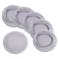 Uxcell 9.5" Bar Stool Cover, 6 Pack Stool Cushion Cover for 11"-16" Chair, Light Gray