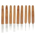 thumbnail image 3 of Peahefy Tresse Outil de Tissage de Cheveux, Crochet de Dreadlock, 9pcs Dreadlock Crochet Crochet Ensemble Simple Double 3 Bambou Poignée Tresse Outil de Tissage de Cheveux, 3 of 8