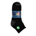 thumbnail image 1 of Calcetas Fruit Of The Loom para Hombre, Quarter Afelpado y Anatómico 5 Pares Negro Unitalla, 1 of 4