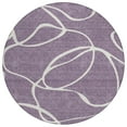 thumbnail image 2 of Addison Rugs Chantille Indoor/Outdoor Transitional Geometric, Abstract Purple Washable Round Rug, 8' x 8', 2 of 6