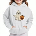 thumbnail image 2 of Cmfcve Kids Halloween Hoodie Graphic Top Boys & Girls Oversized Activewear Hooded Sweatshirt Solid Color Long Sleeve Fall Winter Outerwear Pullover, 2 of 5