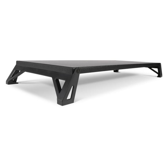 Allsop Lo Riser Monitor Stand with Wide Platform and Dual Height Adjustments - Black