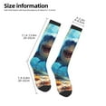 thumbnail image 4 of Fotbe Colorful Underwater Shark print Women's Men's Novelty Crew Socks Cotton Socks Knee High Socks for Walking,Running,Nurses,Pregnancy, 4 of 8
