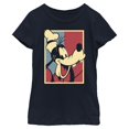 thumbnail image 1 of Disney Characters Goofy RED Girl's Solid Crew Tee, Navy Blue, Small, 1 of 4