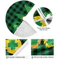 thumbnail image 2 of Green Plaid St Patrick Day Gnome Tree Skirt, 35.4 Inches Christmas Tree Skirt Xmas Ornament for Home Holiday Party Decoration, 2 of 6