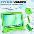 thumbnail image 7 of SUPNICE Kids Case for Samsung Galaxy Tab A11+ Plus 11” 2026/A9+ Plus 11 Inch 2023 with Built-in Screen Protector, Light Weight Shock Proof Handle Stand Kids Friendly Cover ,Green, 7 of 7