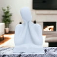 thumbnail image 4 of Accent Collection White Thinker Statue Polyresin Minimalist Home Décor, Shelf Tabletop, Gift, 4 of 6