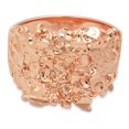 thumbnail image 3 of Men's Rose Gold Plated Chunky Nugget Pinky Ring, Size 9, 3 of 7