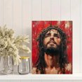 thumbnail image 2 of Qisvanset 12x16 Inch Jesus Portrait Canvas Wall Art, Religious Painting Faith Home Decor Baptism Gift, 2 of 8