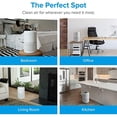 thumbnail image 2 of LEVOIT Air Purifier for Home Allergies and Pets Hair Smokers in Bedroom H13 True HEPA Filter, 24db Filtration System Cleaner Odor Eliminators, Remove 99.97% Dust Smoke Mold Pollen, White,, 2 of 10