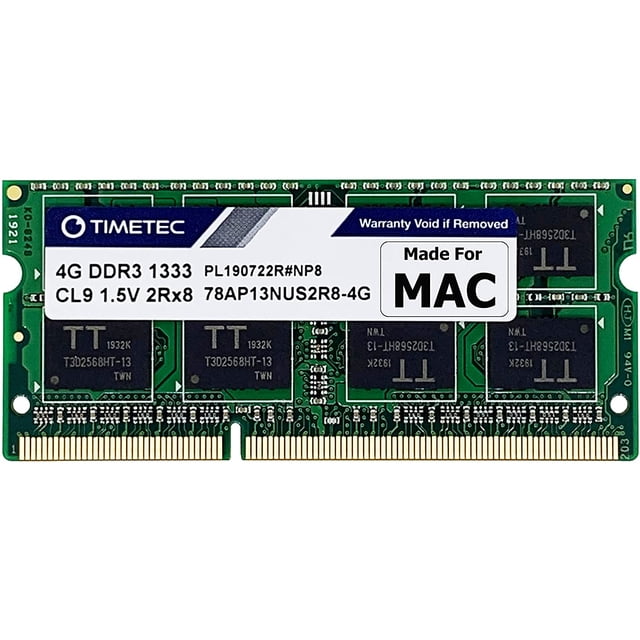 Timetec 4GB Compatible con Apple DDR3 1333MHz PC3-10600 CL9 para Mac B