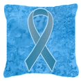 thumbnail image 1 of Carolines Treasures AN1206PW1818 18 x 18 In. Blue Ribbon for Prostate Cancer Awareness Indoor & Outdoor Fabric Decorative Pillow, 1 of 1