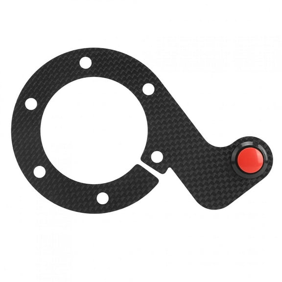 Carbon Fiber External Horn Button Kit for 6-Bolt Steering Wheels with Single Button