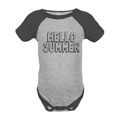 

Custom Party Shop Hello Summer Raglan Onepiece