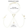 thumbnail image 3 of Sparkling Body Chain Nipple Chain Necklace Adjustable Body Necklace Alloy Texture for Women Who Love to Stand Out, 3 of 8