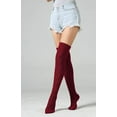 thumbnail image 3 of Women's Cable Knit Thigh High Boot Socks Extra Long Winter Stockings Leg Warmers, 3 of 4