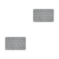 thumbnail image 1 of Maytalsory Quick-drying Bathroom Rugs Exquisite Crafted For Easy Cleaning Toilet Rugs Bath Mat Carpets Grey 2PCS, 1 of 6