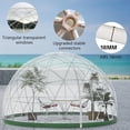 thumbnail image 3 of Esheno Garden Dome Tent 15*9.5FT PVC Transparent Cover Weatherproof Geodesic Bubble for Patio Party Greenhouse 360° Panoramic View (Green), 3 of 6