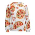 thumbnail image 7 of Fun Pizza Womens Casual Crewneck Sweatshirt Long Sleeve Tops Cute Pullover Loose Fit, 7 of 7