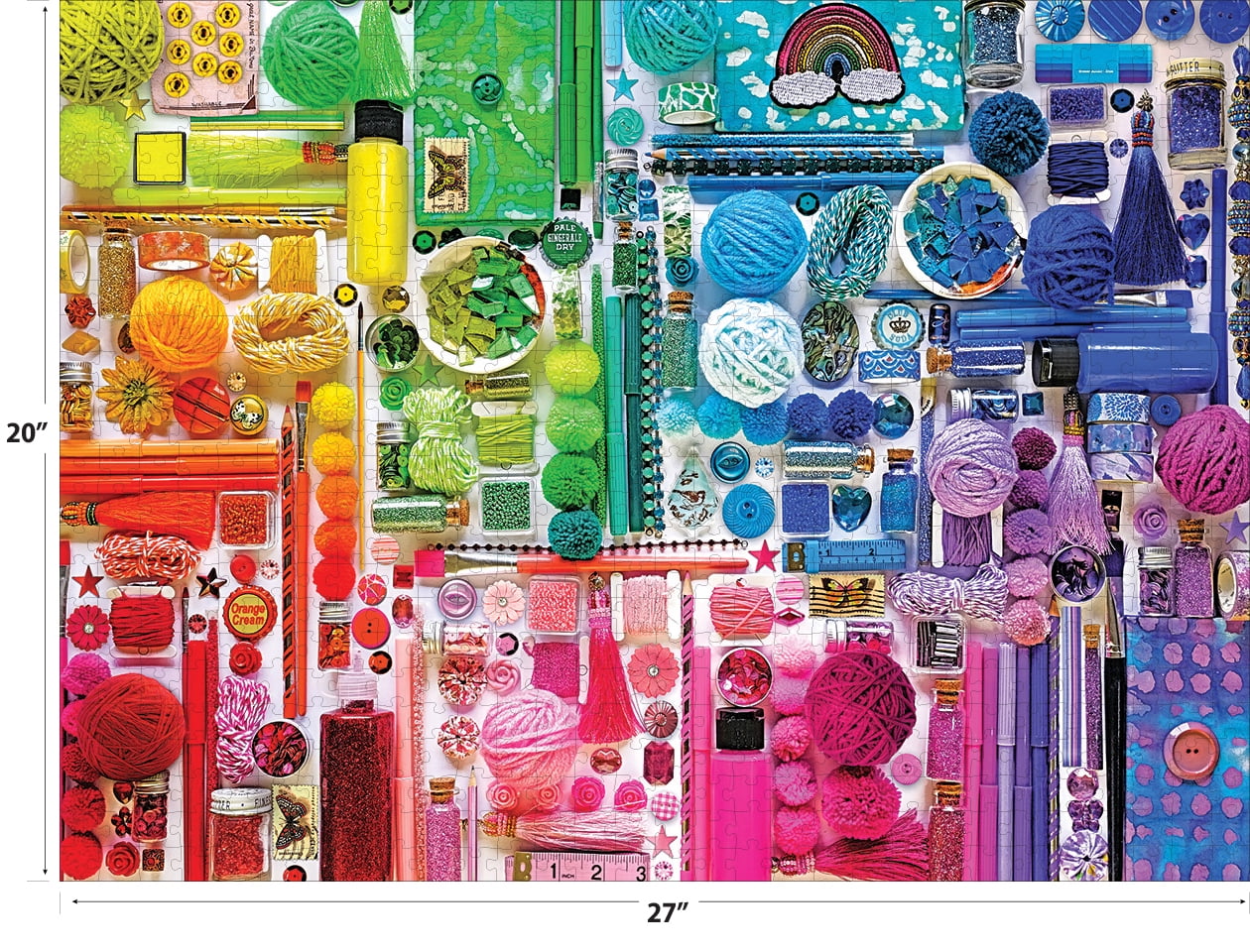 Cra-Z-Art Kodak 1000-Piece Instant Rainbow Jigsaw Puzzle