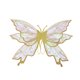 thumbnail image 2 of Disfraz de ala de mariposa para festivales de cosplay de ángel de hadas para niñas para festivales de carnavales Oro, 2 of 8