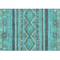 thumbnail image 1 of Ahgly Company Indoor Rectangle Abstract Light Blue Modern Area Rugs, 6' x 9', 1 of 4