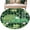 Green DarkGreen, variant on St. Patrick's Day Round Area Rug 8Ft Washable Large Circle Rugs for Living Room Dorm, Lucky Shamrocks Green Car Country Plants Non-Slip Carpet Floor Mats Indoor Outdoor Carpet Runner Home Decor