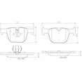 thumbnail image 4 of Brembo P06072N NAO BRAKE PADS Fits select: 2012-2013 BMW 335 I, 2014-2016 BMW 435 I, 4 of 4