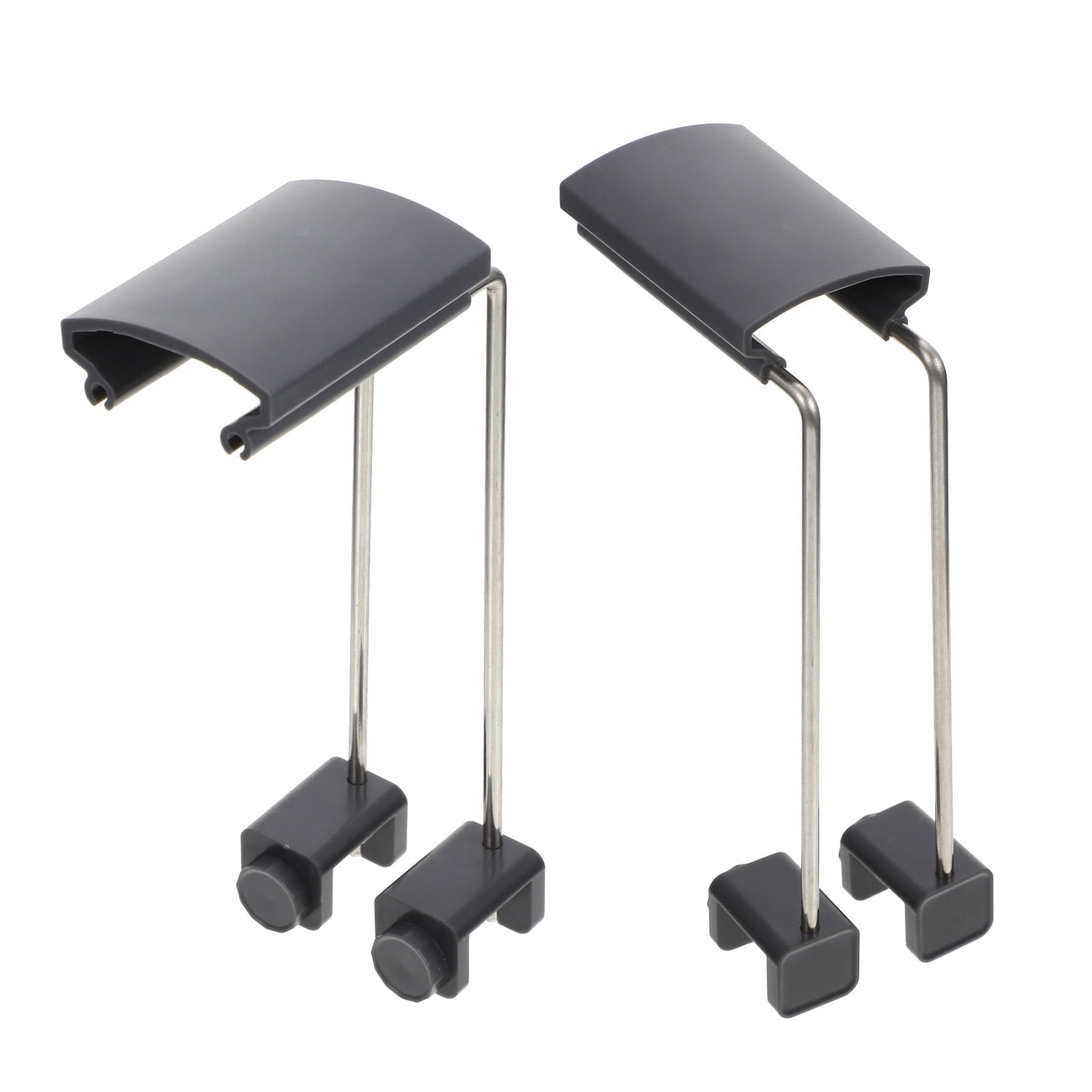 OFFIGAM 2Pcs Grey Plastic Aquarium Light Holder Bracket for Fish Tank with Easy Installation Feature