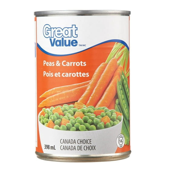 Great Value Peas & Carrots, 398 mL