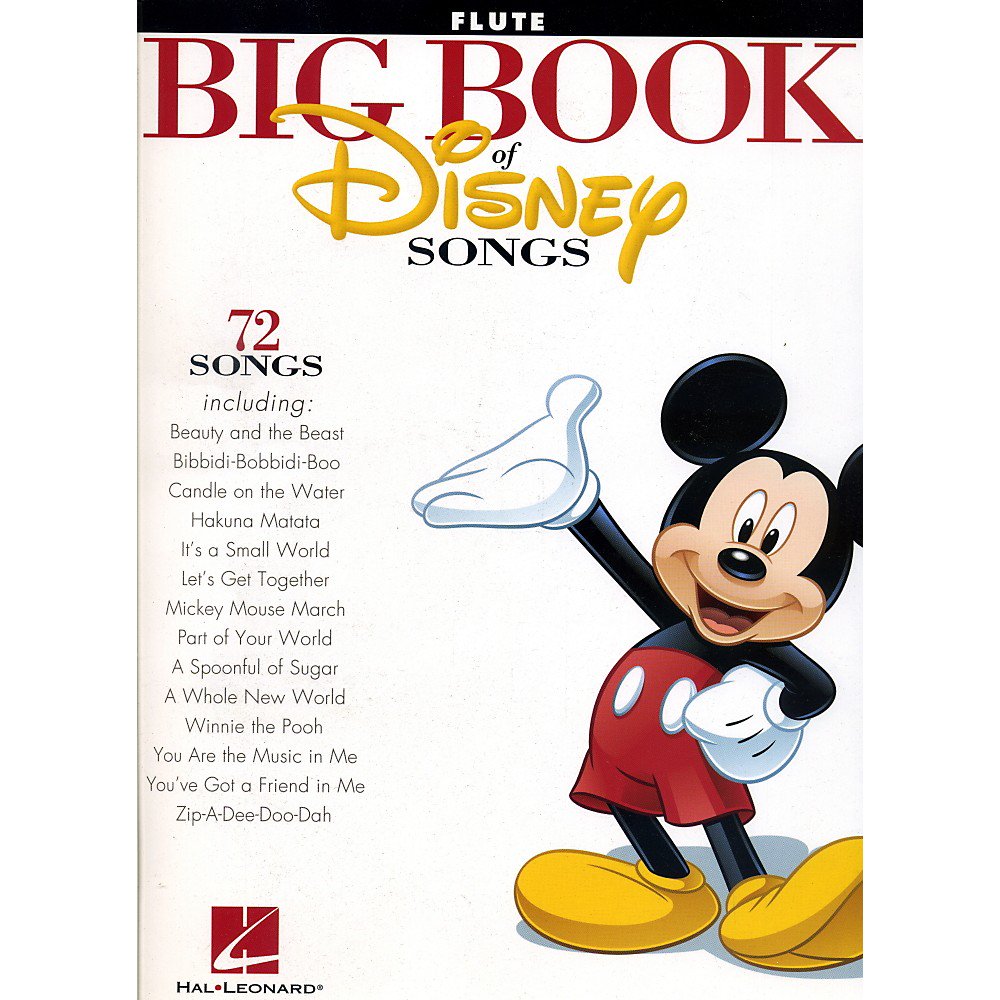 The Big Book of Disney Songs Flute (Various) Instrumental Folio Flute
