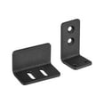 thumbnail image 4 of Barn Door Floor Guide, 1Pack - Carbon Steel Sliding Barn Door Hardware, Adjustable U Bracket Flush Design (Black), 4 of 6
