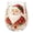 #Santa Claus B, variant on 2D Christmas Glass Cup, Festive Printed Holiday Drinkware with Santa Snowman Reindeer or Christmas Tree, Clear Glass for Winter Parties, Dinner Tables and Christmas Gifts