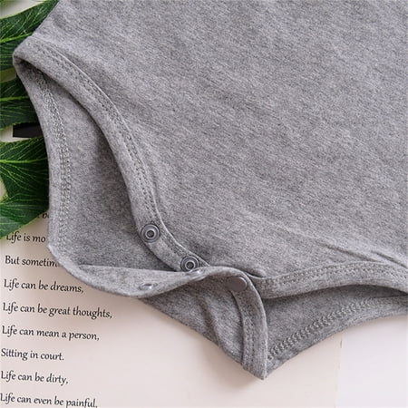 

Quealent Baby Bodysuit Girl Fall Long Sleeve Bodysuit Baby Boy Baby Christmas Outfit Boy Girl Santa Baby Sweatshirt Romper Long Sleeve Sweater Romper Fall Winter Clothes Gray 6-12 Months