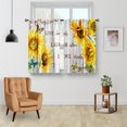 thumbnail image 2 of Cortinas Aimego con Estampado Floral de Girasol Estilo Campo 72x98 cm 2 Paneles, 2 of 5