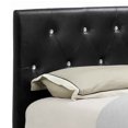 thumbnail image 4 of Benjara Low Profile Full Size Bed with Button Tufted Headboard, Black, 4 of 5