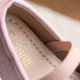 thumbnail image 5 of Toddler Girls Dress Shoes Mary Jane Flats Oxfords Wedding Party Bow Flower Shoes Comfort Loafers Pink 6(21), 5 of 9