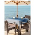 thumbnail image 3 of Outdoor Tablecloths with Umbrella Hole & Zipper, Navy Blue Grey Ombre 54x54 Inch Square Tablecloths, Farmhouse Gradient Minimalist Waterproof Table Cloth, Patio/Pool/Picnic Table Covers, 3 of 8