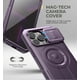 thumbnail image 4 of Funda Dexnor para iPhone 13 Pro con cámara deslizante, color morado, 4 of 7