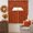 Red, variant on Beige Leaves Fall Swag Kitchen Curtains Sets for Windows 24 Inch Length, Thanksgiving Botanical Maple Leaves Short Window Curtain Panels Swags Valances and Tiers 3 Piece Set for Cafe/Dining Room