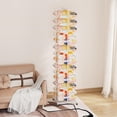 thumbnail image 2 of Qunbio Rolling Pillow Storage Rack, Freestanding Adjustable Pillow Display Rack with Wheels for Home, Living Room, Bedroom, 76.9"x16.6"x16.6", 2 of 9