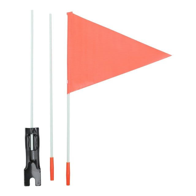 Drapeau de Sécurité pour Vélo avec Poteau et Support de Montage Drapeau de Sécurité à Double Face