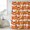 White Pumpkin Orange, variant on Orange Yellow Pumpkin Fall Shower Curtain, Waterproof Shower Curtains for Bathroom, Thanksgiving Botanical Farmhouse Leaf Washable Bathtub Curtain Set Bath Decor with 12 Hooks Extra Long 72"x96"